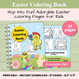 easter coloring book for kids