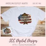 Creative Ways to Use Digital Clipart - All American Big Foot Hunter Sublimation PNG