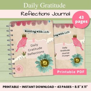How to Start Journaling: A Simple Guide to Get Inspired Daily Gratitude - Reflections Printable Journal
