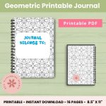 How to Start Journaling: A Simple Guide to Get Inspired Geometric Printable Coloring Journal