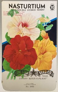 Nasturtium Vintage Seed Packet