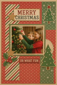 Creative Scrapbooking Made Easy with Clipart - Christmas scrapbook page