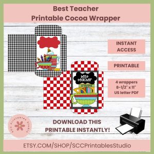 Creave & Affordable Christmas Fun - Best Teacher Printable Cocoa Wrapper