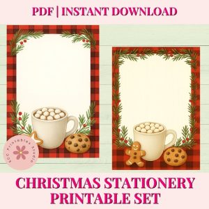 Creave & Affordable Christmas Fun - Christmas Stationery Printable Set