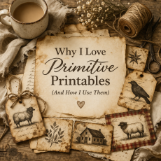 Why I Love Primitive Printables