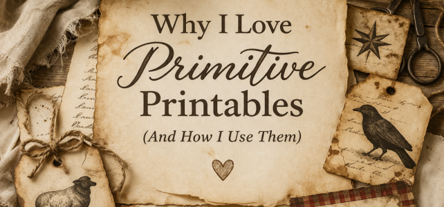 Why I Love Primitive Printables