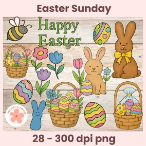 Easter Sunday - 28 - 300 dpi png clipart images