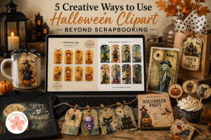 5 creative ways to use halloween clipart beyone scrapbooking - midnight mischief printable halloween tags