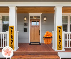 10 Easy Halloween Crafts You Can Make with SVG Files - porch welcome sign