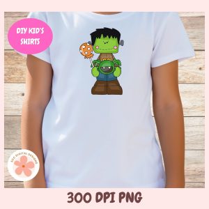 Little Frankie halloween clipart png 
